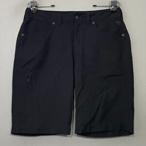 Mountain Hardwear Shorts Womens Size 6 Black Hiking Bermuda Active Perfomance